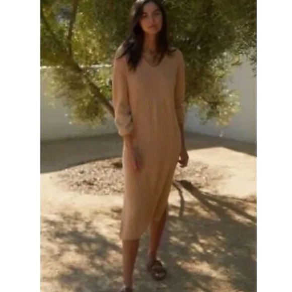 Free People Beach Claudia Ribbed Midi Sweater Dress - Picture 1 of 9